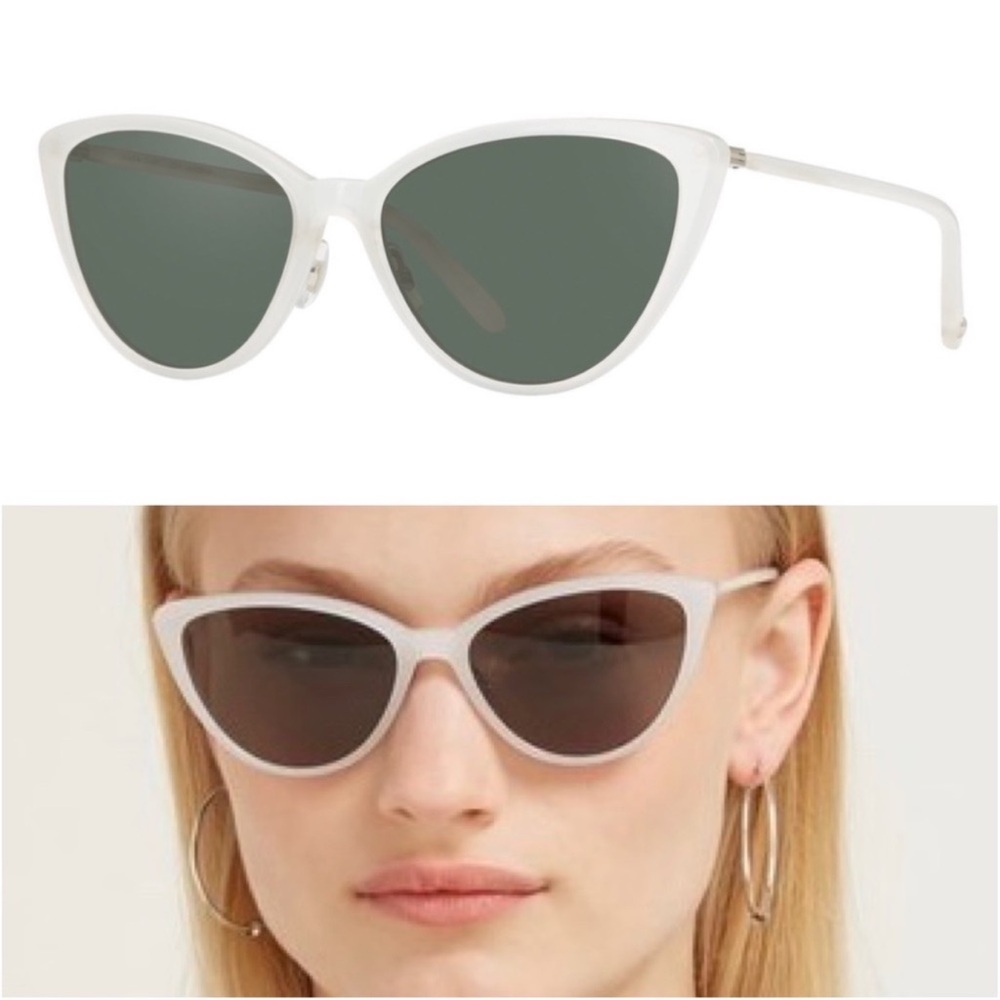 Garrett Leight Mildred Sunglasses White - New With Tags